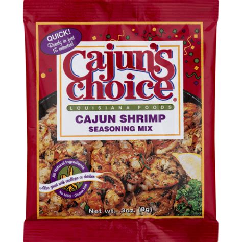 cajuns choice cajun shrimp seasoning mix oz