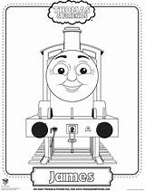 James Train Coloring Pages Getcolorings Printable Print Thomas sketch template