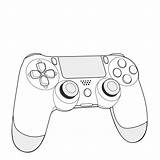 Controller Playstation Drawing Ps4 Remote Game Clipart Coloring Sketch Pages Drawings Getdrawings Template Paintingvalley Xbox sketch template