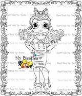 Big Tm Baldy Besties Fifty Nifty Sherri Instant Ann Dolls Doll Coloring Eye Head Digital sketch template