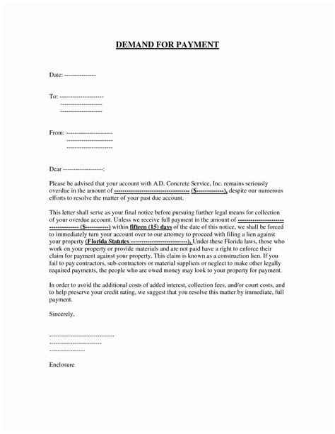 write  demand letter   contractor amelie text