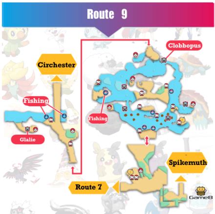 route  map  obtainable pokemon pokemon sword  shieldgame