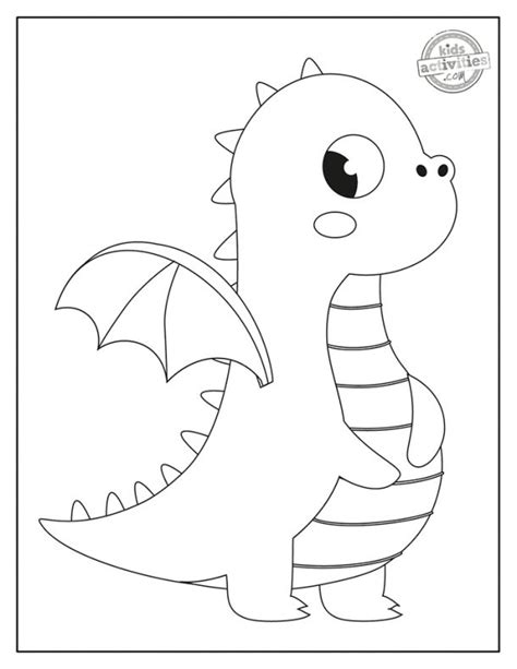 cute printable baby dragon coloring pages kids activities blog