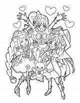 Coloring Pages Getcolorings Drawing Getdrawings Precure Princess Go Info Color sketch template