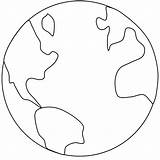 Earth Coloring Pages Printable Globe Color Worksheet Sheet Places sketch template