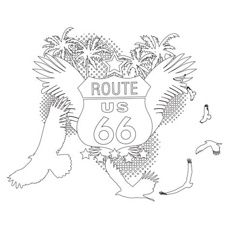 route  coloring page  adult coloring pages happy trails cars