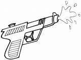 Pistol Coloring Pages sketch template