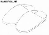 Slippers Draw Drawingforall Parts Ovals Solves Divide Outlines Lower Lines Simple Using Two Step sketch template