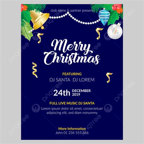 christmas flyer decoration template   pngtree
