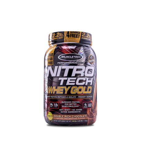 muscletech nitrotech  whey gold double rich chocolate  tss  supplement shop