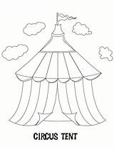 Circus Coloring Pages Printable Color Sheet Onlinecoloringpages Clown Clipart sketch template