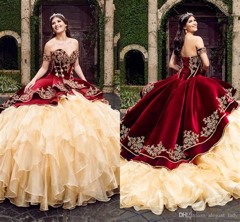 Sweetheart Burgundy Velvet Ball Gown Quinceanera Dresses With
