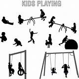 Playing Kids Silhouette Vector Children Playground Silhouettes Clipart Getdrawings Icon Clker Clip Polo Player Water Large Rating sketch template