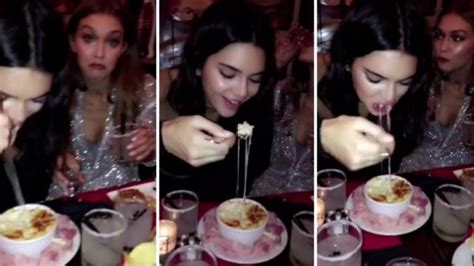 Gigi Hadid Chows Down On Burgers And Cocktails After Victoria S Secret