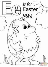 Letter Easter Coloring Egg Pages Printable Alphabet Ear Eggs Crafts Supercoloring Paper Choose Board sketch template
