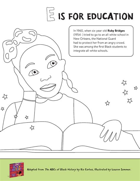 abcs  black history coloring pages workman publishing