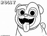 Puppy Dog Bingo Coloring Rolly Pages Printable Kids Color sketch template