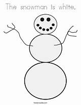 Snowman Twistynoodle sketch template