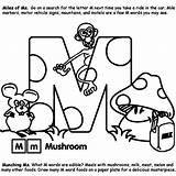 Coloring Alphabet Letter Pages Drawing Foods Go Crayola Clipart Printable Glow Grow Kart La Library Getdrawings Au Mushroom sketch template