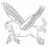 Pegasus Unicorn Lineart Kolorowanki Ausmalbild Coloring4free Pegusus Dzieci Wydruku Getdrawings Erste sketch template