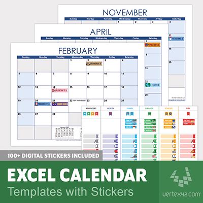 calendar template excel tutor suhu