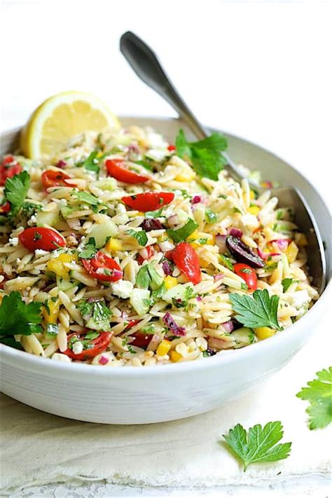greek orzo salad recipe from a chef s kitchen
