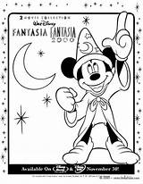 Mickey Coloring Pages Mouse Disney Fantasia Magic Sorcerer Print Para Colorear Imprimir Color Kleurplaten 2000 Hellokids Minnie Baby Kleuren Template sketch template