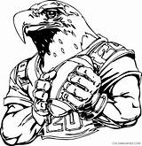 Coloring Pages Eagles Football Eagle Philadelphia Printable College Mascot Logo Florida Gators Color Patriots Mascots Nfl Steelers Player Players Boys sketch template