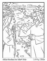 Alive Coloring Jesus Pages Easter Getdrawings sketch template