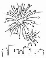 Coloring Fireworks Firework Pages July 4th Printables Kids Preschool Drawing Year 43kb Getdrawings Popular sketch template