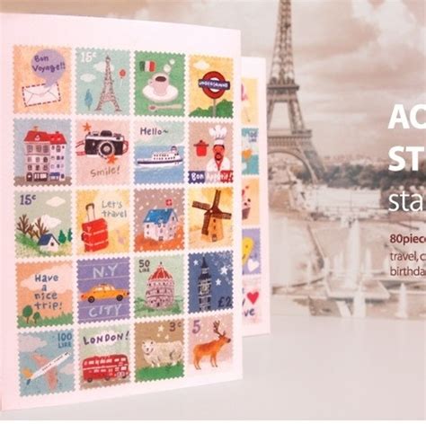 wholesale pcslot hand painted paper folding stamp sticker decorative