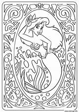 Coloriage Sirene Imprimer Coloringoo Dxf Flounder Ursula sketch template