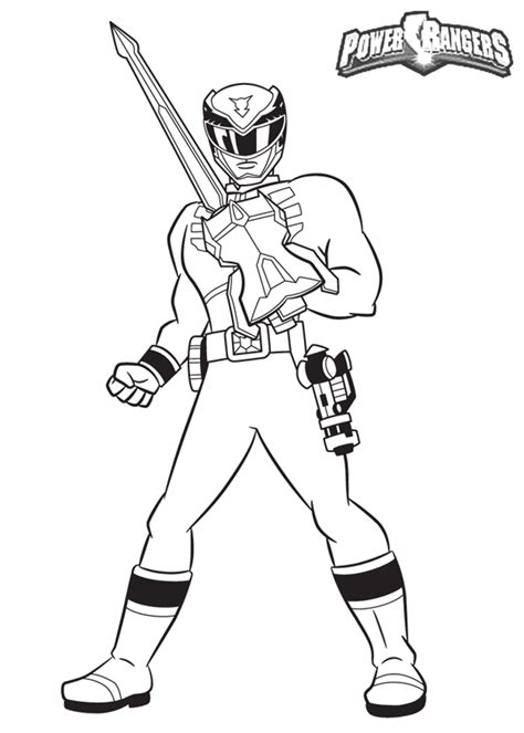 power ranger coloring pages