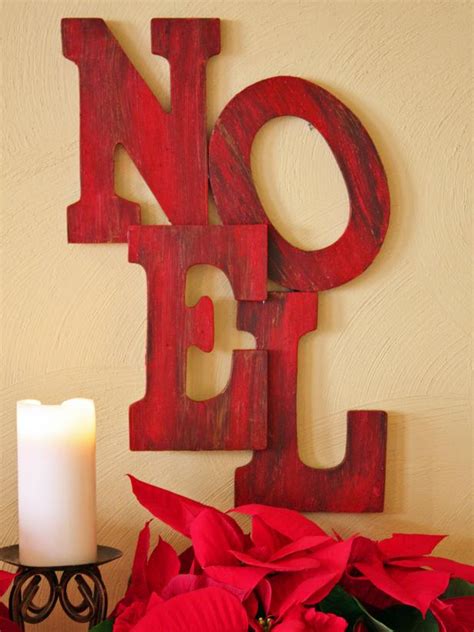 wooden letter holiday sign hgtv