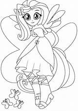 Coloring Equestria Pony Little Girls Pages Rainbow Dash Fluttershy Comments sketch template