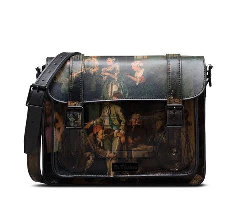 dr martens  william hogarth collection  perfect   leather satchel handbags
