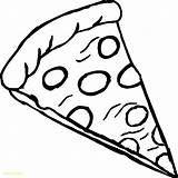 Coloring Pepperoni Pizza Pages Printable Getdrawings sketch template