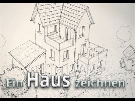 ein haus zeichnen konturierung outlines tusche haus  youtube