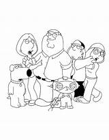 Guy Family Cartoons Coloring Pages Kb sketch template