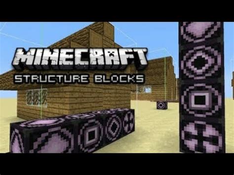 structure blocks mcpe  beta youtube