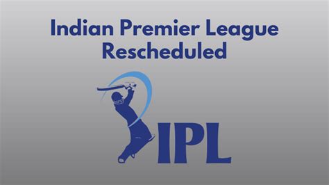 announcement   schedule   rest   ipl  matches