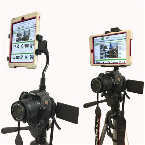 apple ipad    custom holder wvideo camera record tripod   mount adapter