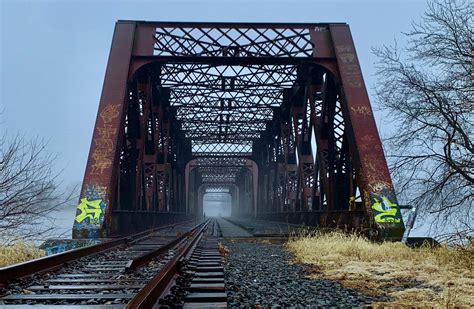 railroad bridge finds     fog connecting derby