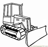 Bulldozer Coloring Drawing Clipart Pages Dozer Clip Trucks Sketch Color Bulldozers Construction Loader Easy Simple Boyama End Front Et Template sketch template