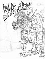 Killer Klown Deviantart Marionette Beast sketch template