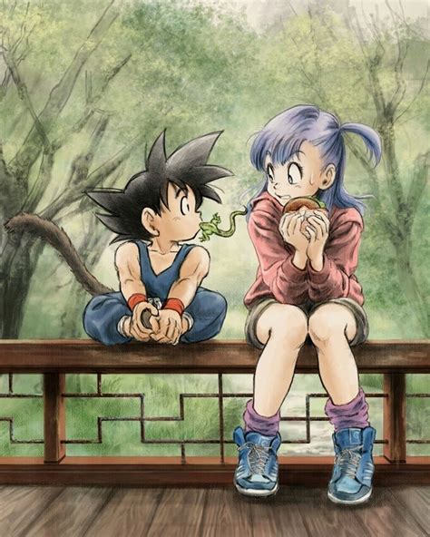 Bulma Goku Goku Y Bulma Personajes De Dragon Ball Personajes De Goku