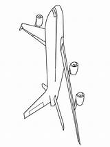 Coloring Pages Plane Printable sketch template
