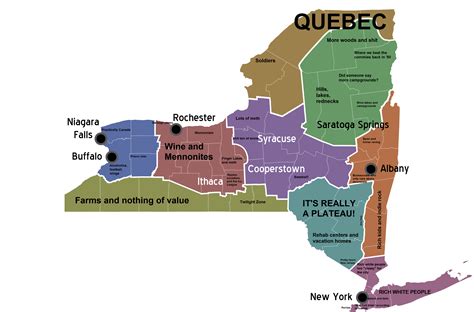 oc map   york state stereotypes  mapporn