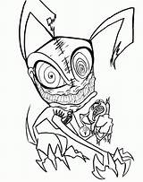 Criaturas Assustadoras Monstro Colorironline sketch template