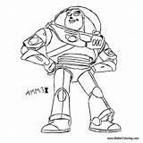 Lightyear Buzz Coloring Pages Printable Color Kids Adults sketch template